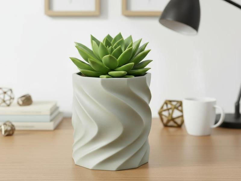TwistBloom Planter - Modern Spiral Planter Design