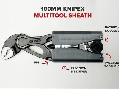 100mm Knipex pliers sheath for multitool functions
