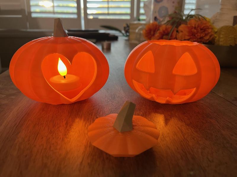 Jack-o-Lantern & Pumpkin Carvings with Candle Versions