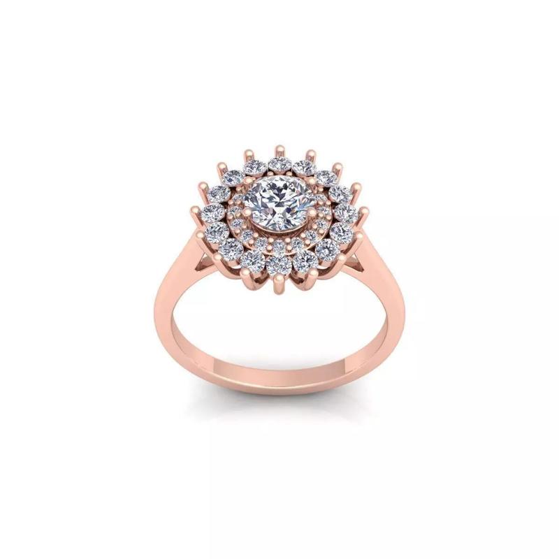 Woman Engagement Ring 3d Model and Render 31