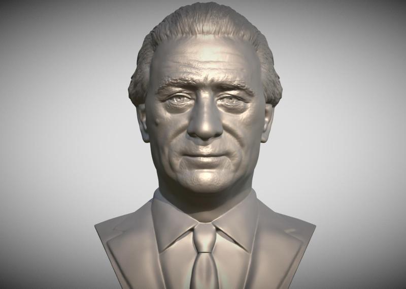 Robert De Niro bust for 3D printing