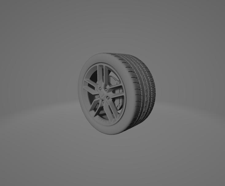 Michelin Pilot Sport 4 Tire – 3D Printable High-Performance Tire Replica
