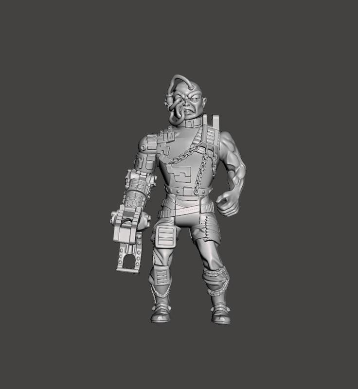 FAN ART Terminator Tek War Cyborg retro Terminator Tek