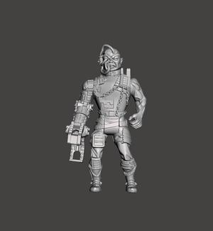 FAN ART Terminator Tek War Cyborg retro Terminator Tek