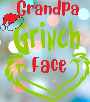 Christmas Grandpa Grinch Face Stamp Cookie Cutter Set