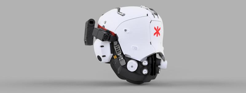 Cyberpunk 2077 - Trauma Team - Soldier Helmet - 3D Models