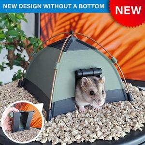 Hamster Tent House (New Version without Bottom) - Cozy Camping-Style Shelter for Small Pets