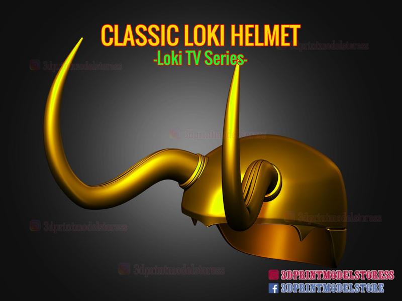 Classic Loki Helmet 3D Print Model