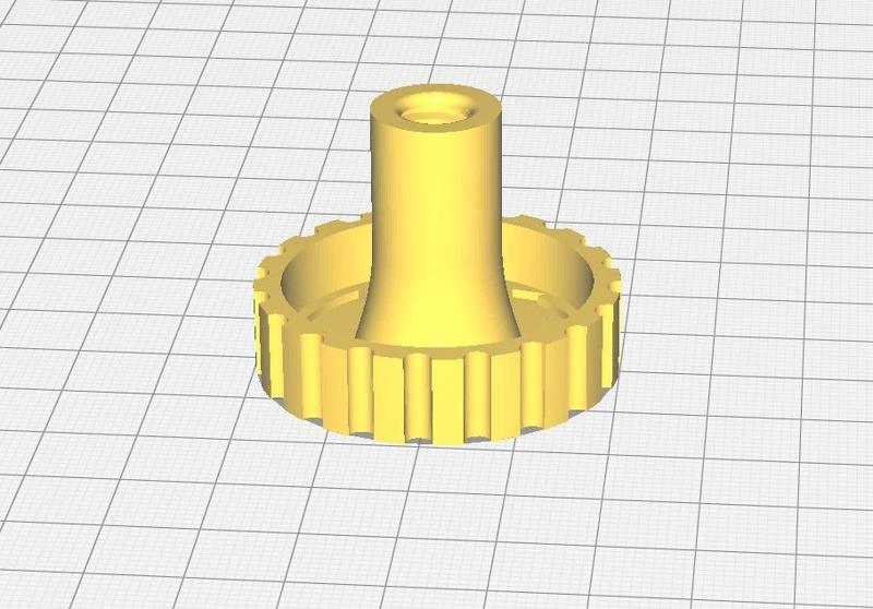 Lowrider2 Z Axis Leadscrew knob