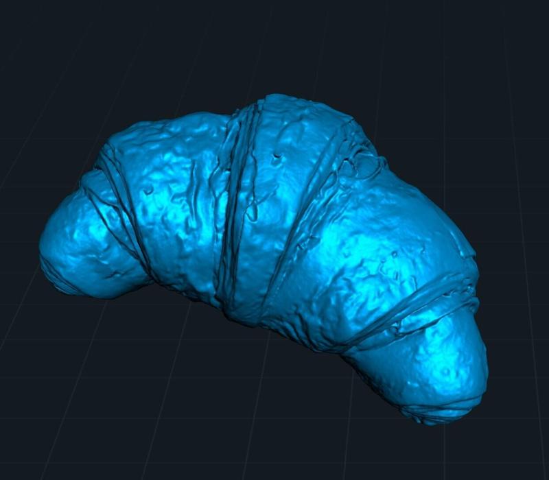 3D Scan – Croissant (Raw Mesh STL / OBJ / PLY)