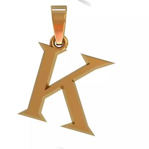 K letter pendant
