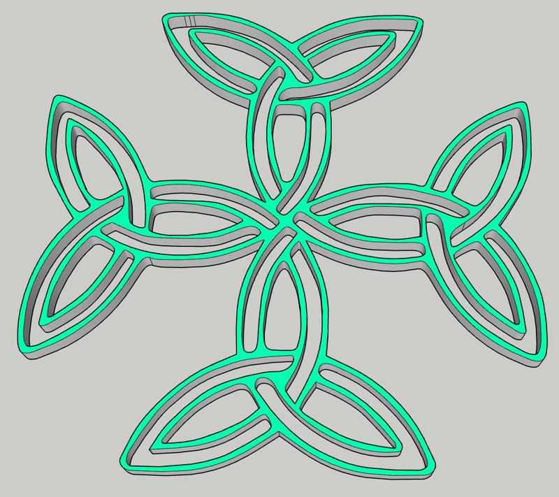 Lucky Clover: Sacred Geometry Growth Mandala