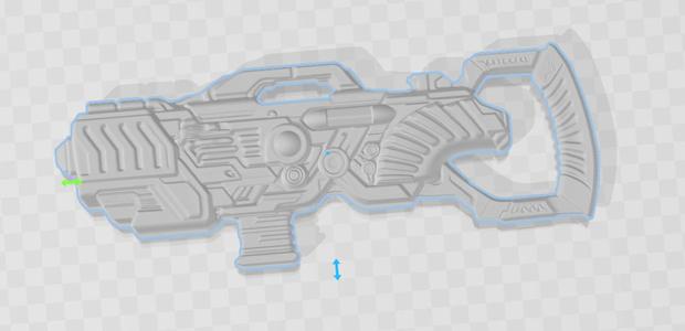 1/12 gi joe classified, marvel legends  style rifle/weapon superman kryptonite rifle