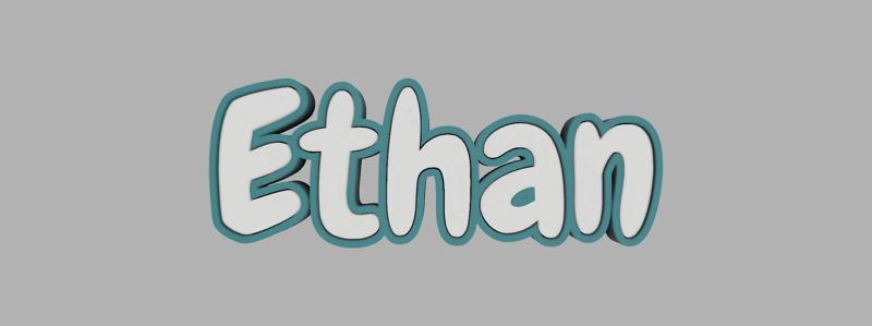 two-tone key ring - Ethan