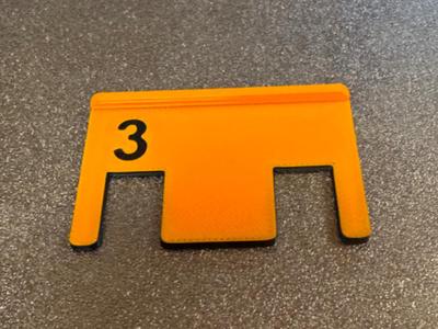 Hem gauge for 3cm hem