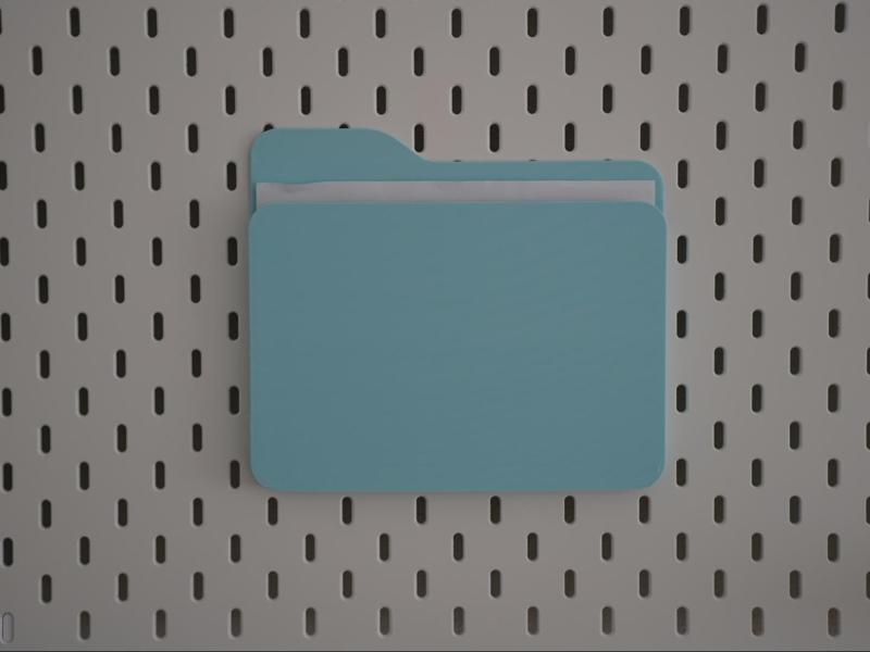 A4 Letter Holder for IKEA Skådis