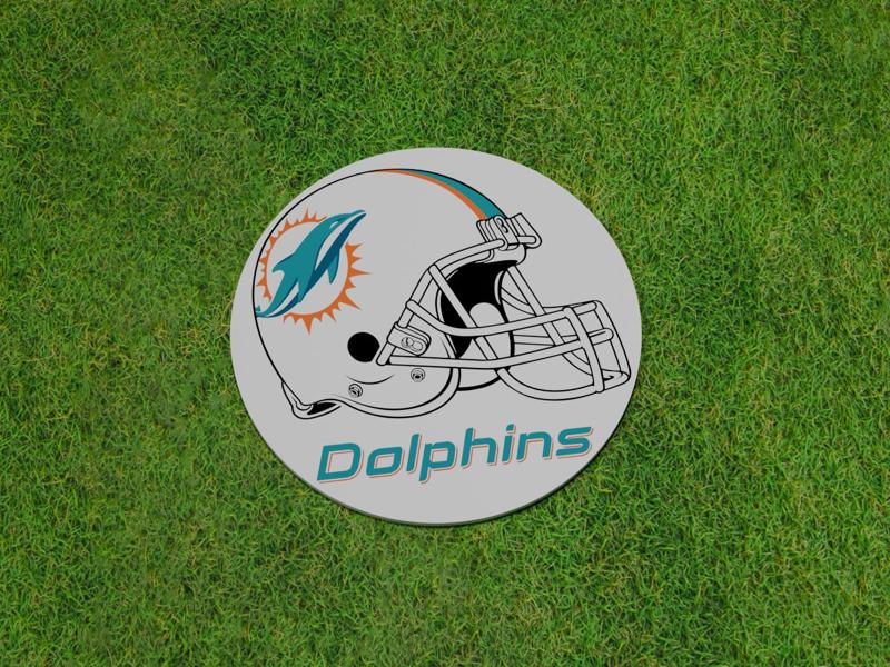 Miami Dolphins Helmet Coaster