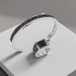Mens Ring and Bracelet -Jewelry 3D - AN-PS-657