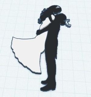 cake topper - wedding
