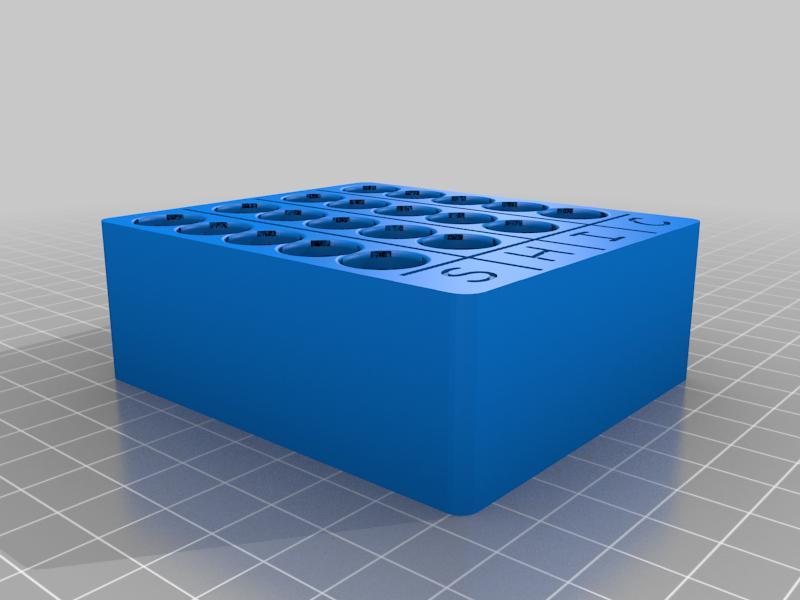 510 Vape Cartridge Stand - Parametric w/ Labels