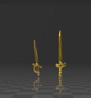 ⚔️ 2Pack Adventure Swords | Playmobil-Compatible | High-Quality STL
