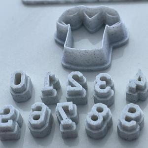 American football jersey cutter and stamp set - 11 sizes