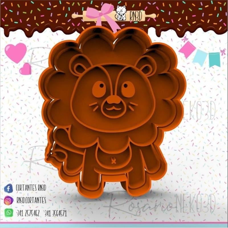 Standing Lion cookie cutter - Lion cookie cutter
