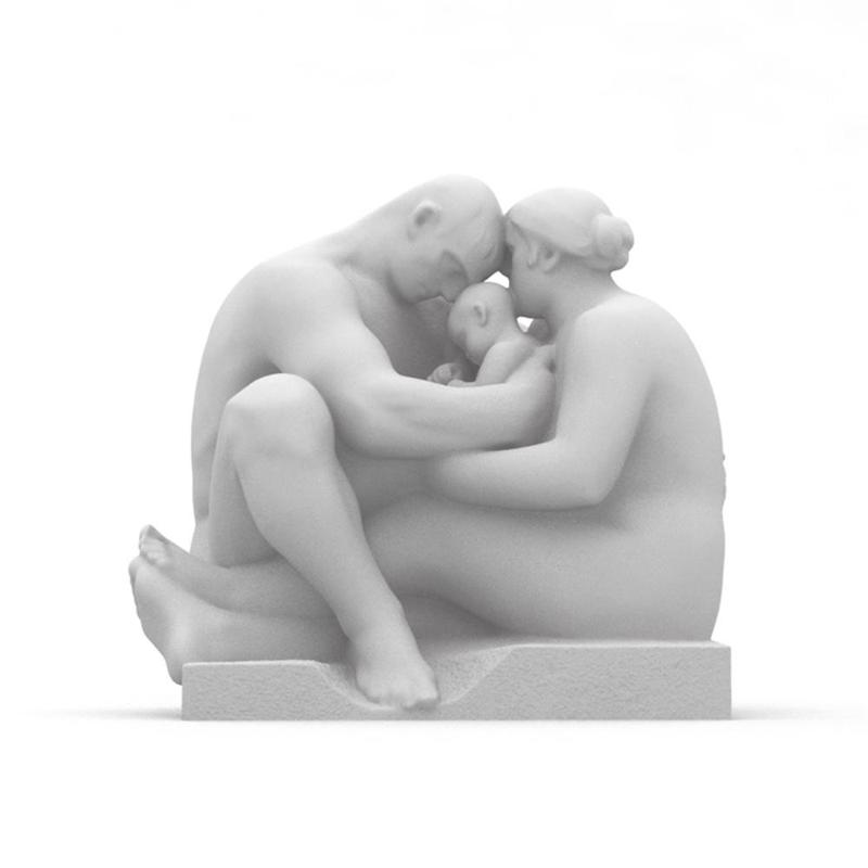 Vigeland - Man And Woman With Small Child Between Them (1917)