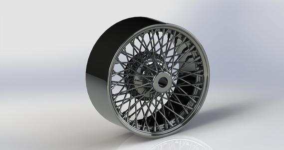 Jaguar MKII wire rims for Tamiya