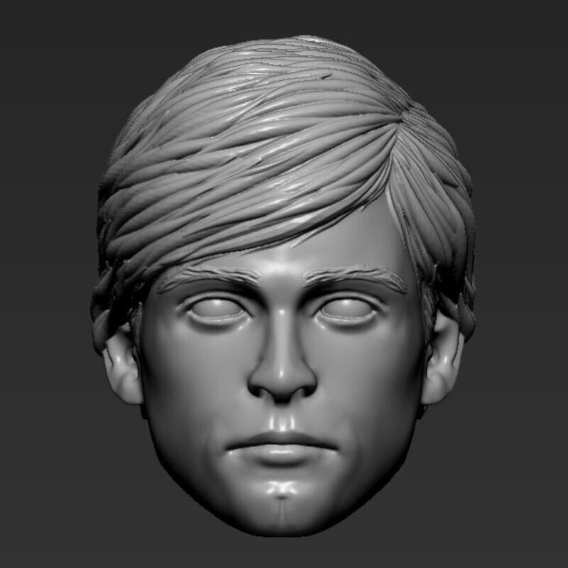 MARK HAMILL STAR WARS EP VI 3D HEAD FOR BLACK SERIES AND SH FIGUARTS