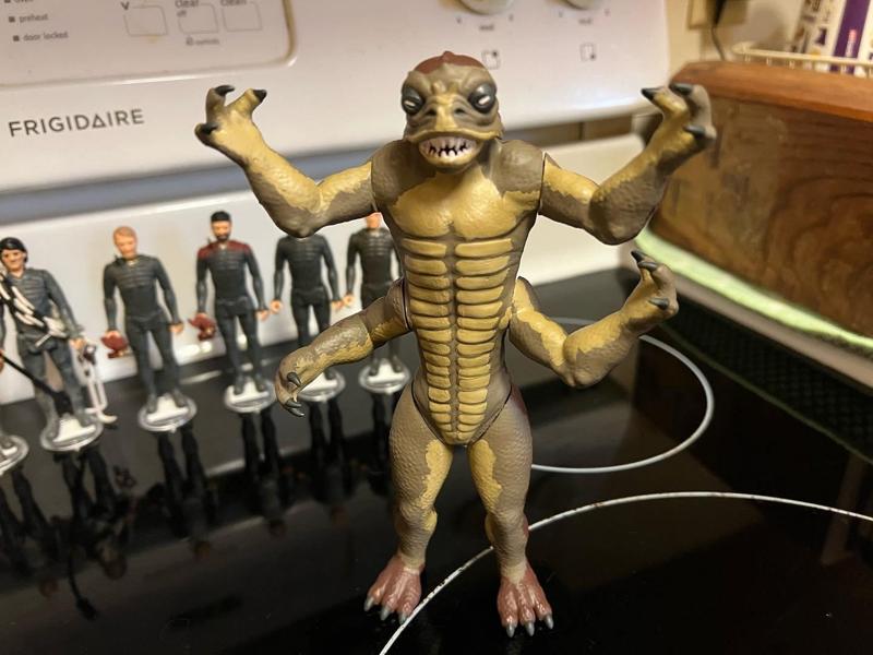 SAND CREATURE, SANDWALKER BRUTE, VINTAGE CUSTOM STAR WARS ACTION FIGURE, THE BOOK OF BOBA FETT, KENNER 3.75", CUSTOM 1/18 FIGURE