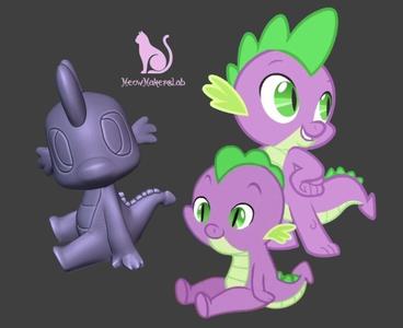 Spike, 3D, My Little Pony + 3MF.