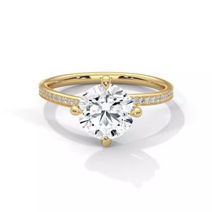 solitaire ring with detail images and 360 render videos 100