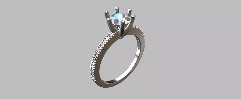 Solitaire Ring Gemstone 5 80mm