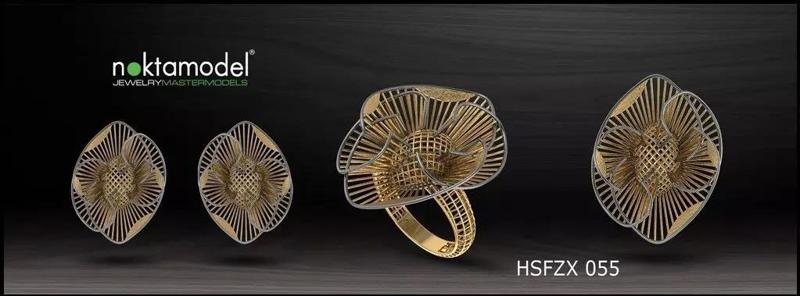 10 Half sets of Floral turkish model for ring Batch 06