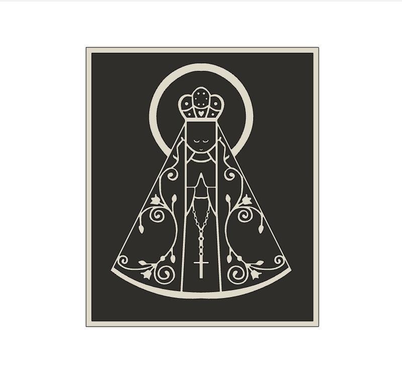 Quadro Nossa Senhora Aparecida Mãe Maria - Mother Mary