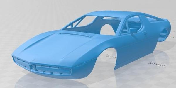 Maserati Merak 1972 Printable Body Car