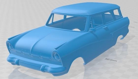 Taunus kombi 1957 Printable Body Car