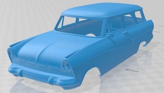 Taunus kombi 1957 Printable Body Car