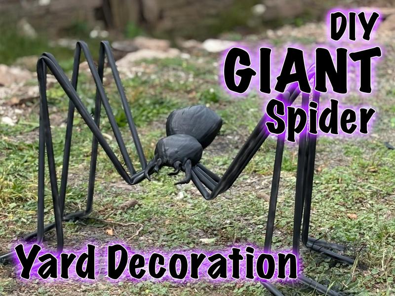 Giant Spider DIY Halloween Yard Decoration
