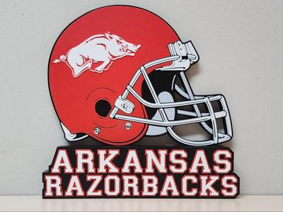 Arkansas Razorbacks Helmet Desk or Wall Display