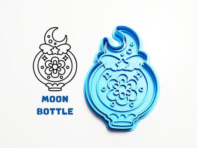 Moon Bottle Cookie Cutter / Stamp