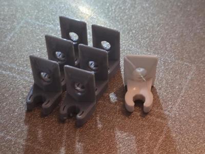 Blinds adjustment wand clamp