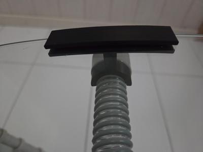 Shower glass holder for CPAP hose