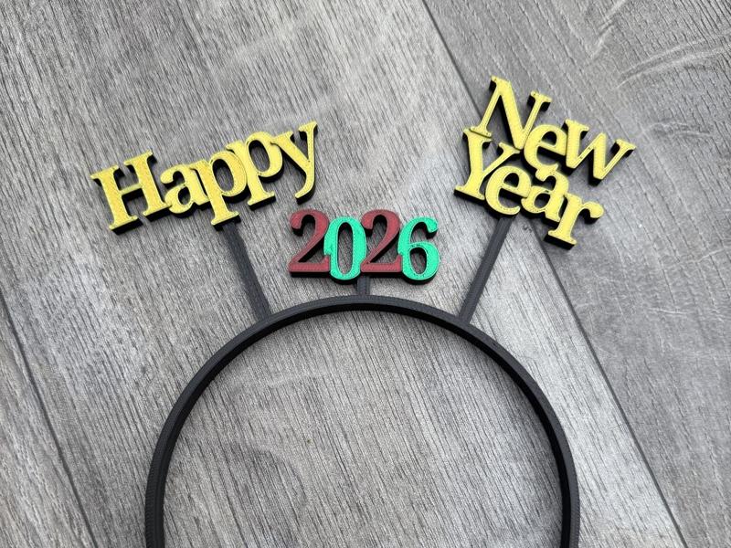 Happy New Year 2026 Headband