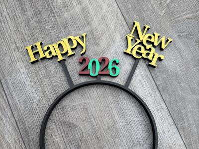 Happy New Year 2026 Headband