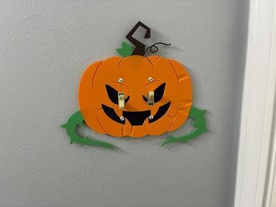 Halloween Jack-o-Lantern Light Switch Cover