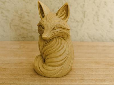 Magical Line Fox – Elegance in Motion