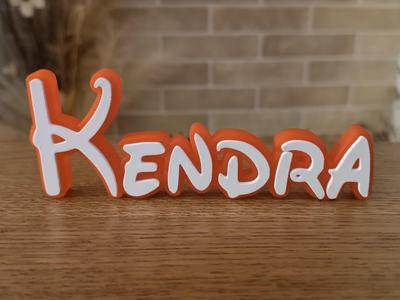 Disney Name Sign Kendra 