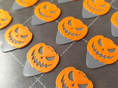 Halloween Pumpkin Guitar Pick (1mm)